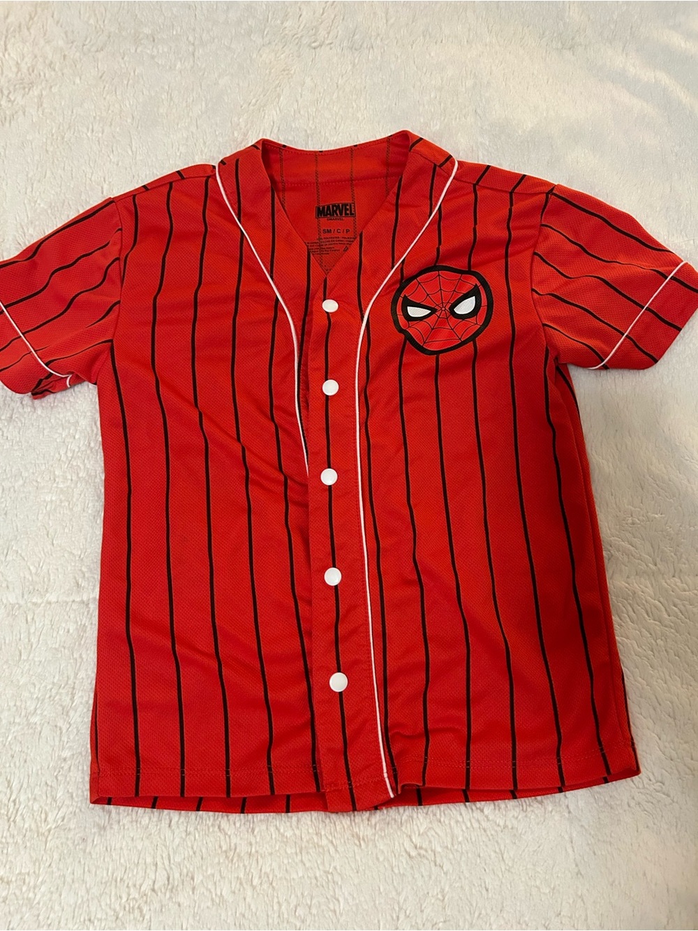Boys size 5/6 (S) Spider-Man Jersey